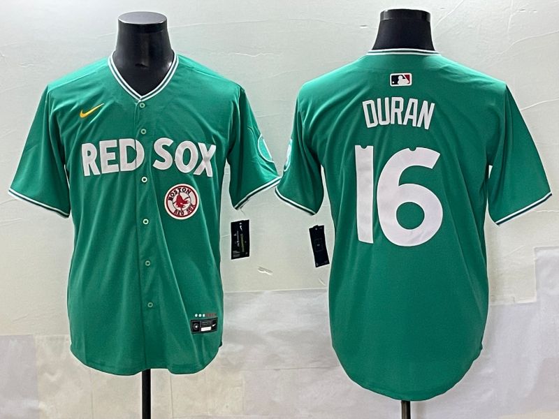 Men Boston Red Sox #16 Duran Green Joint Name Nike 2025 MLB Jersey style 50